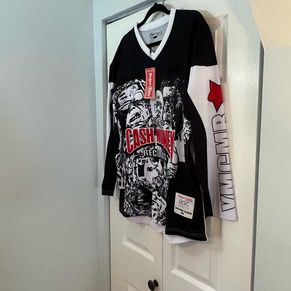 Headgear Classics Cash Money Records Jersey Hip Hop Graphic NWT Size L